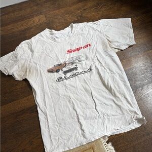 Vintage America White Classic Car Graphic Tee